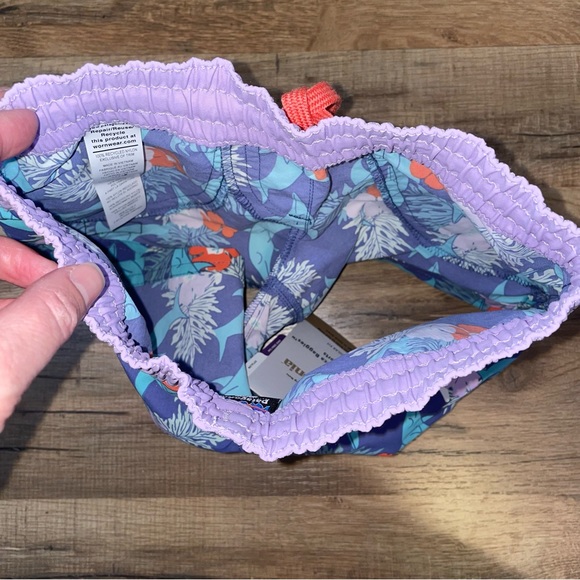 NWT Patagonia Girls Costa Rica Baggies Shorts Heart the Sea - Picture 5 of 9